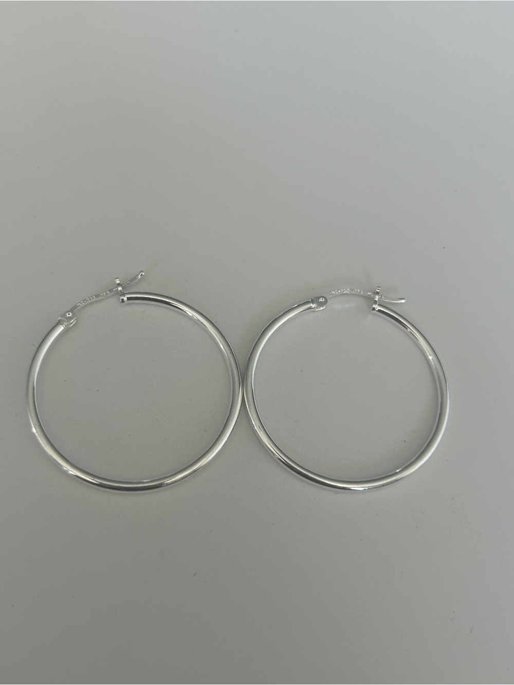 Taxco Mexico 925 Sterling Silver Hoop Earrings 3 cm 3.71 g